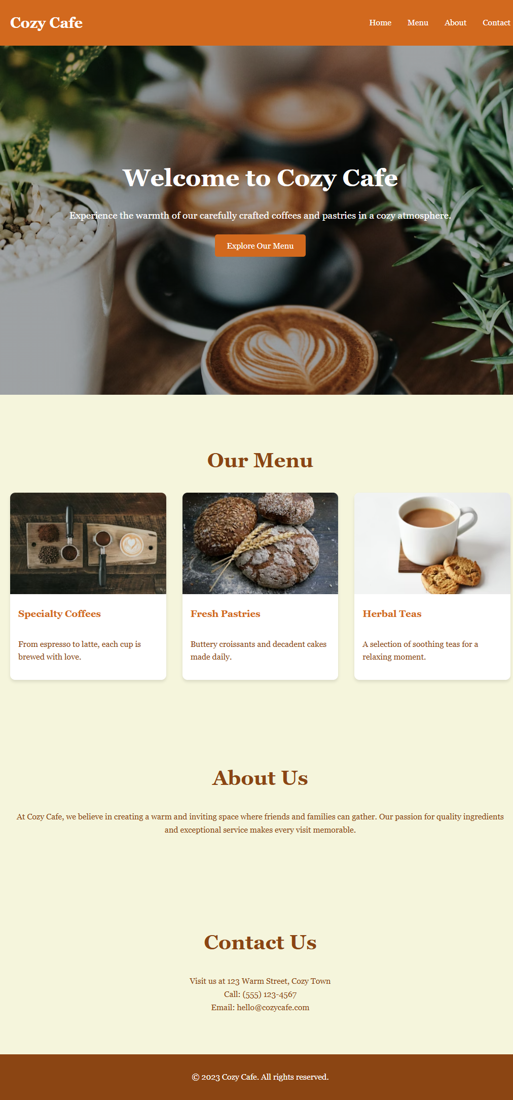 Cozy Cafe